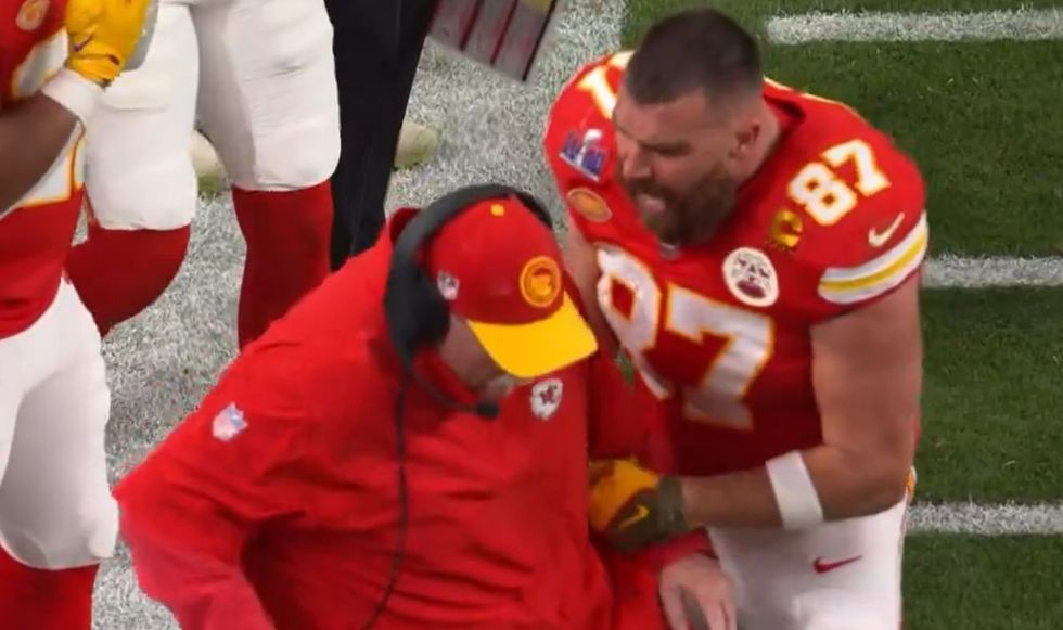 Travis Kelce caused a stir for screaming at Andy Reid