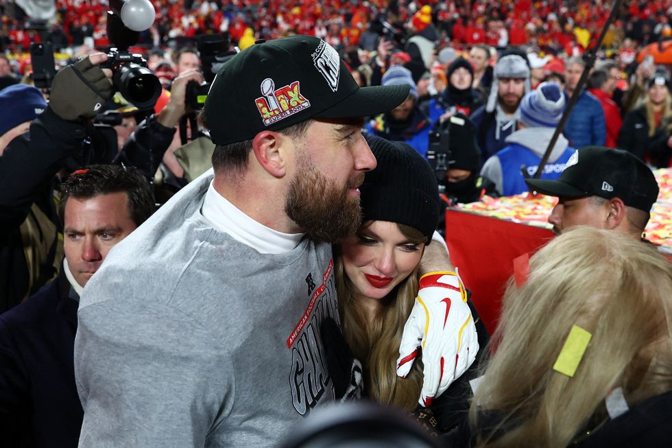 Travis Kelce was asked about plans to propose to Taylor Swift at the Super Bowl