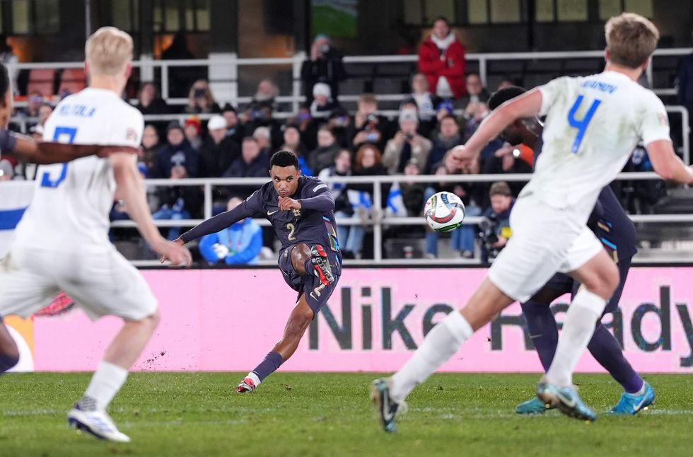 Trent Alexander-Arnold scored a brilliant free-kick to double England's lead