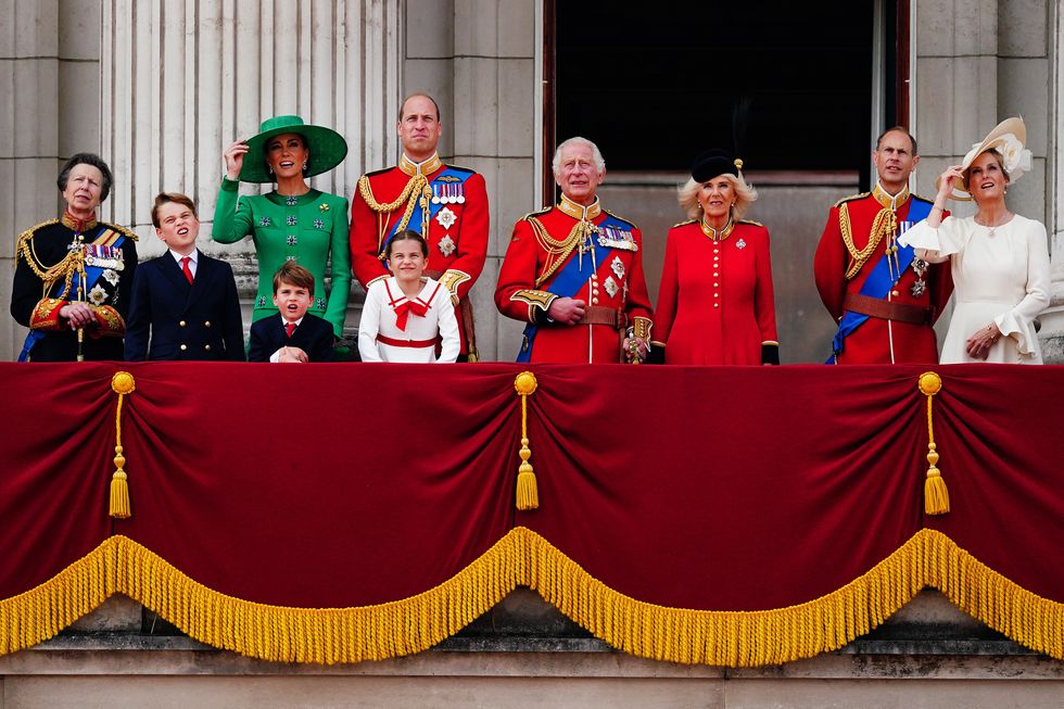 Trooping of the Colour balcony shot