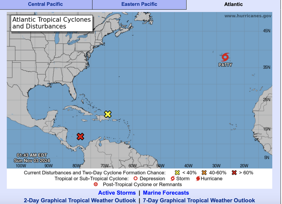 Tropical activity ramps up (National Hurricane Centre)