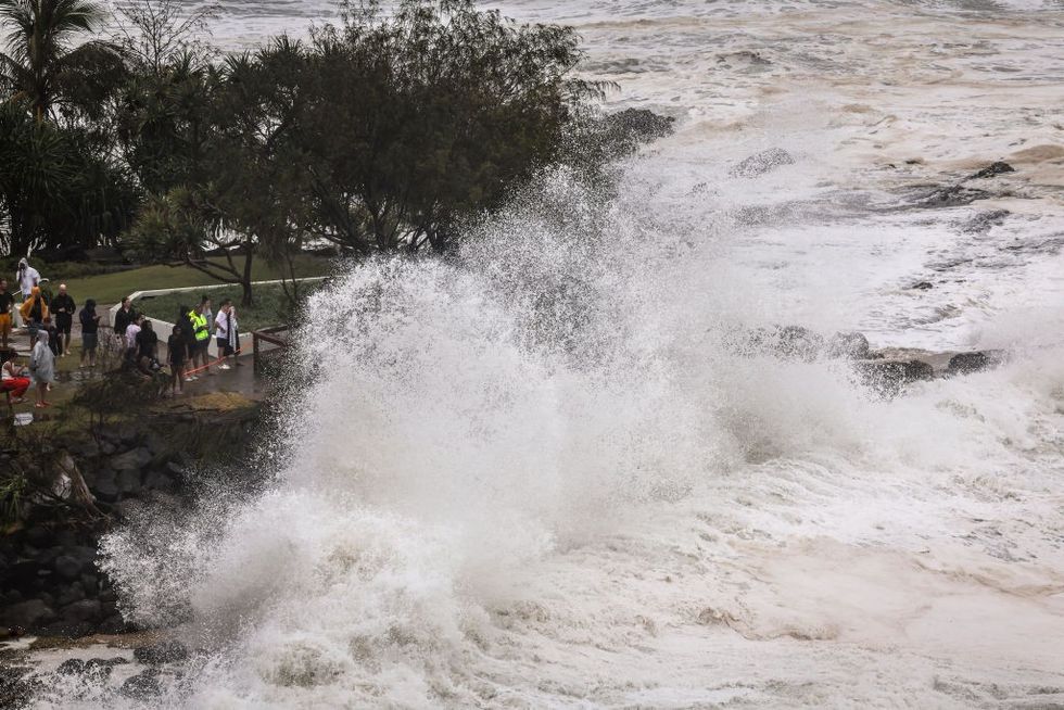 Tropical cyclone Alfred impacting Gold Coast, Australia