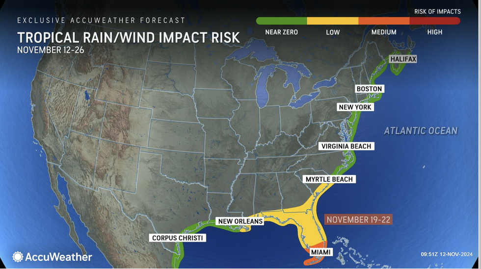 Tropical rain/wind impact risk u200b