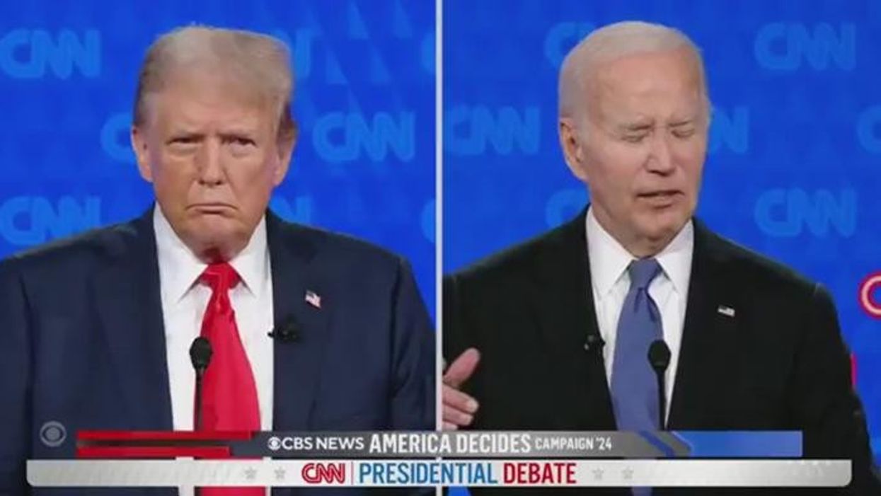 ‘I don’t think he knows what he said’: Moment Joe Biden loses train of thought and is brutally mocked by Trump