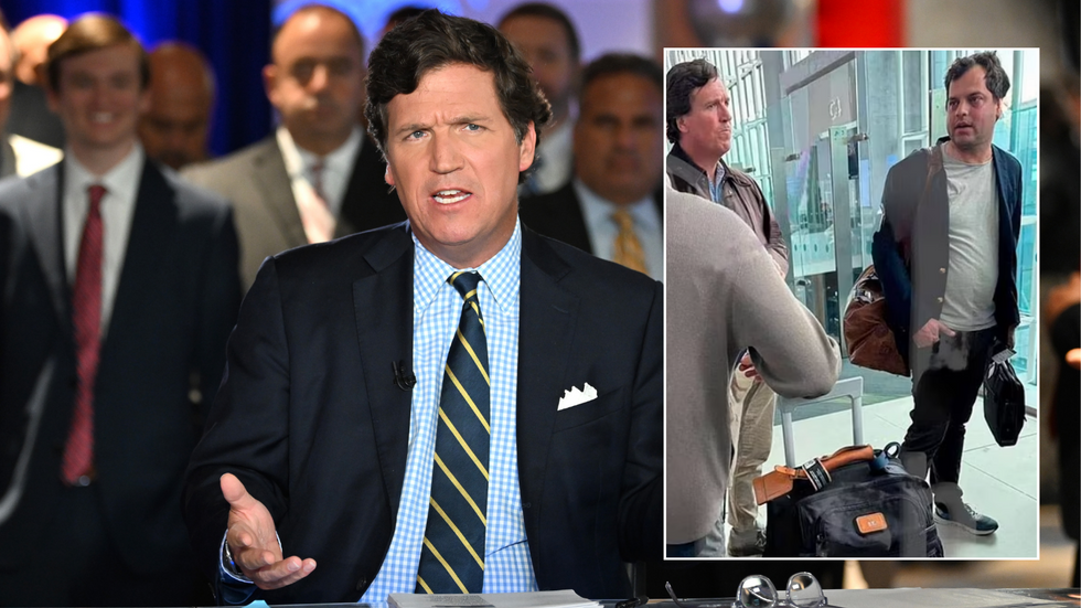 Tucker Carlson/Carlson in airport