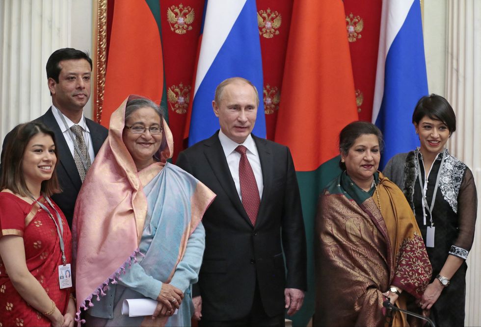 Tulip Siddiq, Sheikh Hasina and Vladimir Putin