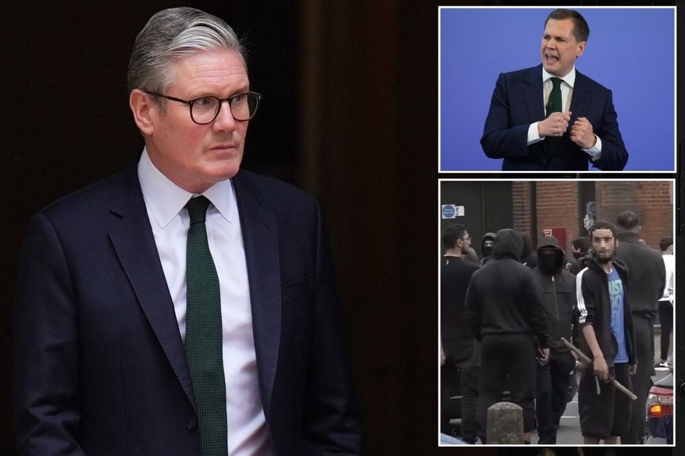 'Two-tier Keir!' Starmer accused of being 'blind' to 'sectarian gangs' as top Tory offers leadership amid 'appalling' riots