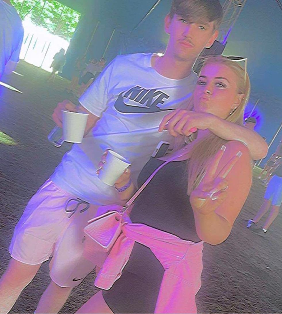 Tyler Kerry pictured with his girlfriend Molly (no surname given)