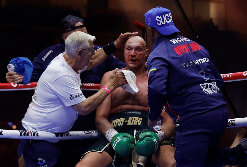 Tyson Fury was nearly knocked out by Oleksandr Usyk