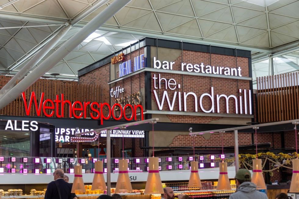 u200b The Windmill Wetherspoons pub in Stansted airport