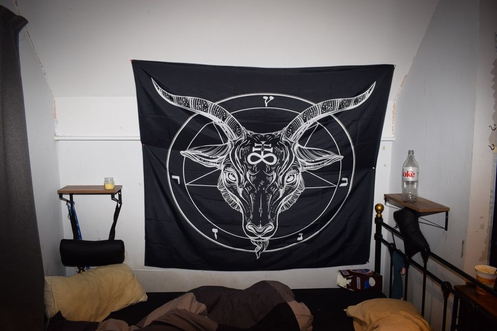 u200bA large tapestry of the "Satanic Beast" was found