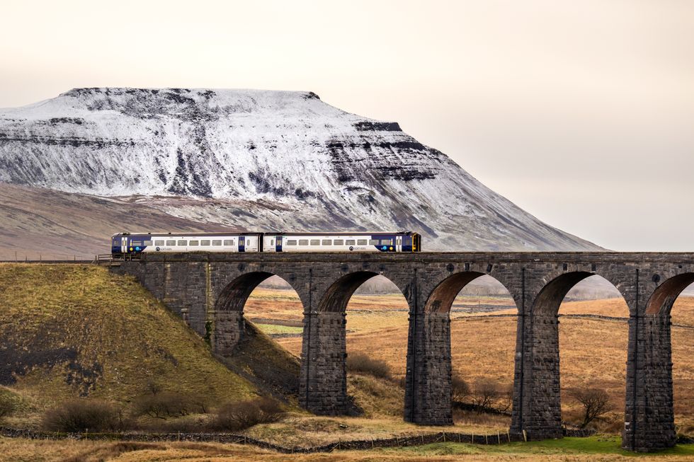 u200bA Northern Rail train passes through Yorkshire