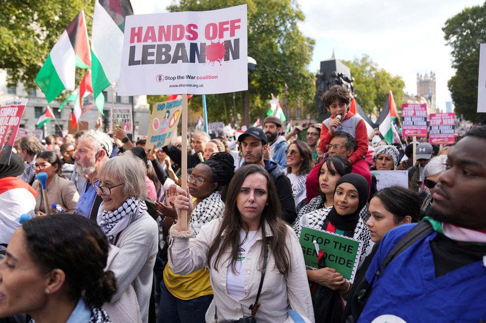 u200bA protest took place in central London