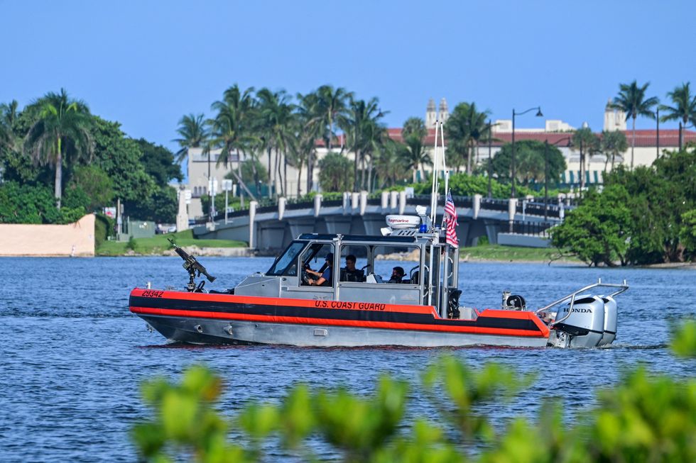 \u200bA U.S. Coast guard patrol boat operates around Mar-A-Lago following the attempted assassination