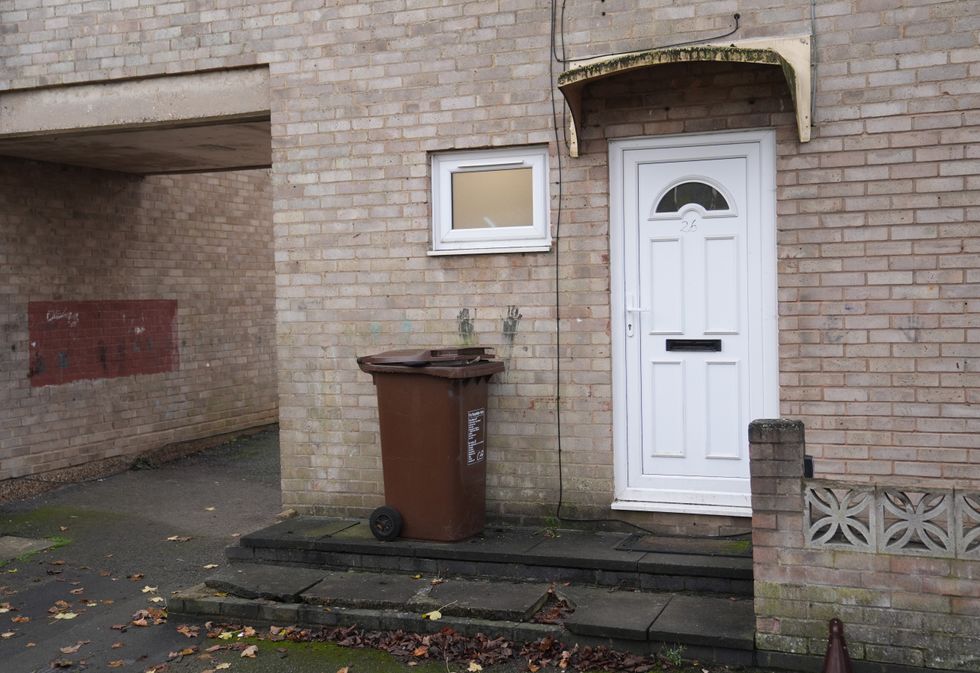 u200bA view of the property in Skegness Walk in Corby, Northamptonshire, after the death of Harshita Brella