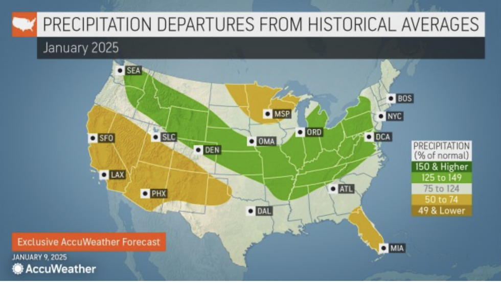 u200bAccuWeather map shows dry spell affecting parts of US