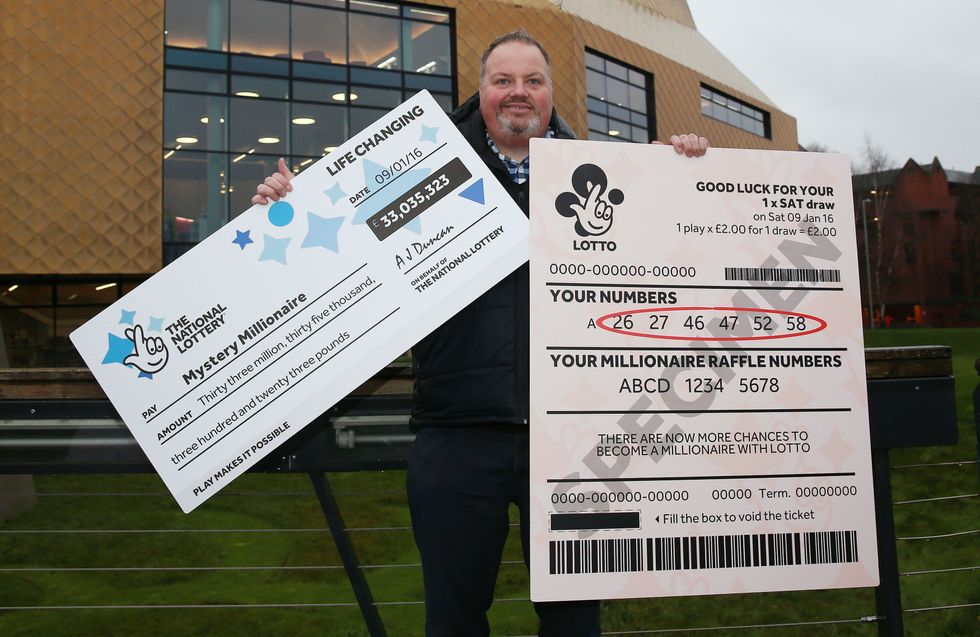 \u200bAndy Carter, senior winners' advisor at The National Lottery