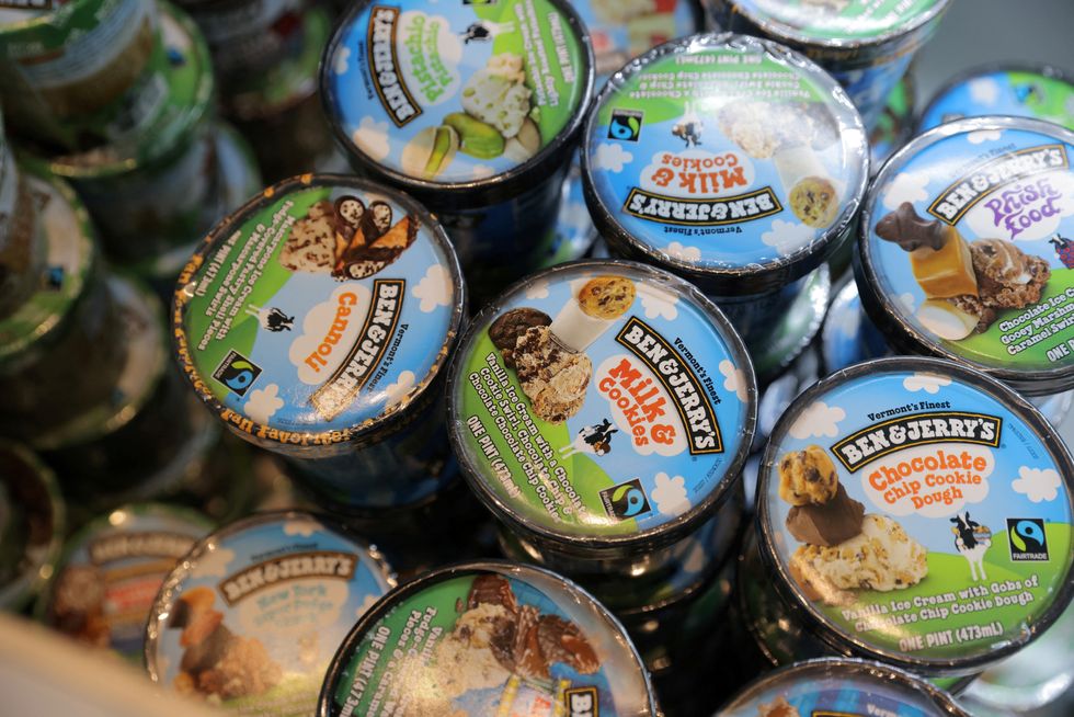 u200bBen & Jerry's ice cream tubs