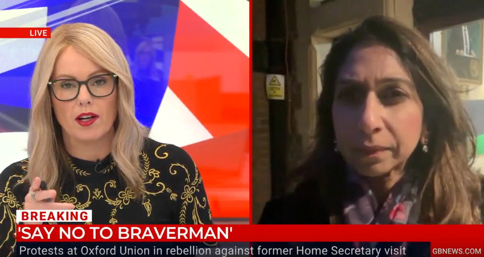 u200bBraverman joined Michelle Dewberry to discuss the 'Say No To Braverman' demonstration