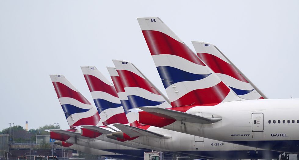 \u200bBritish Airways confirmed there was a 'minor technical issue' (file pic)