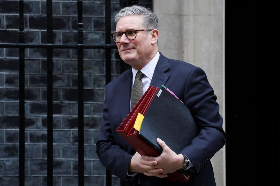 u200bBritish Prime Minister Keir Starmer walks outside 10 Downing Street