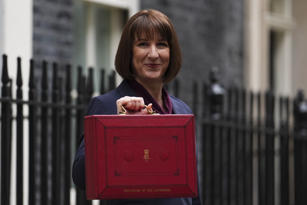 u200bChancellor of the Exchequer Rachel Reeves leaves 11 Downing Street, London, with her ministerial red box before delivering her Budget