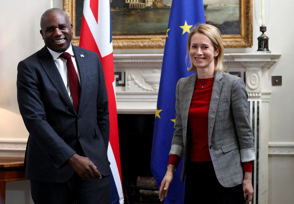 \u200bDavid Lammy meets with the European Union High Representative for Foreign Affairs and former Estonian PM Kaja Kallas