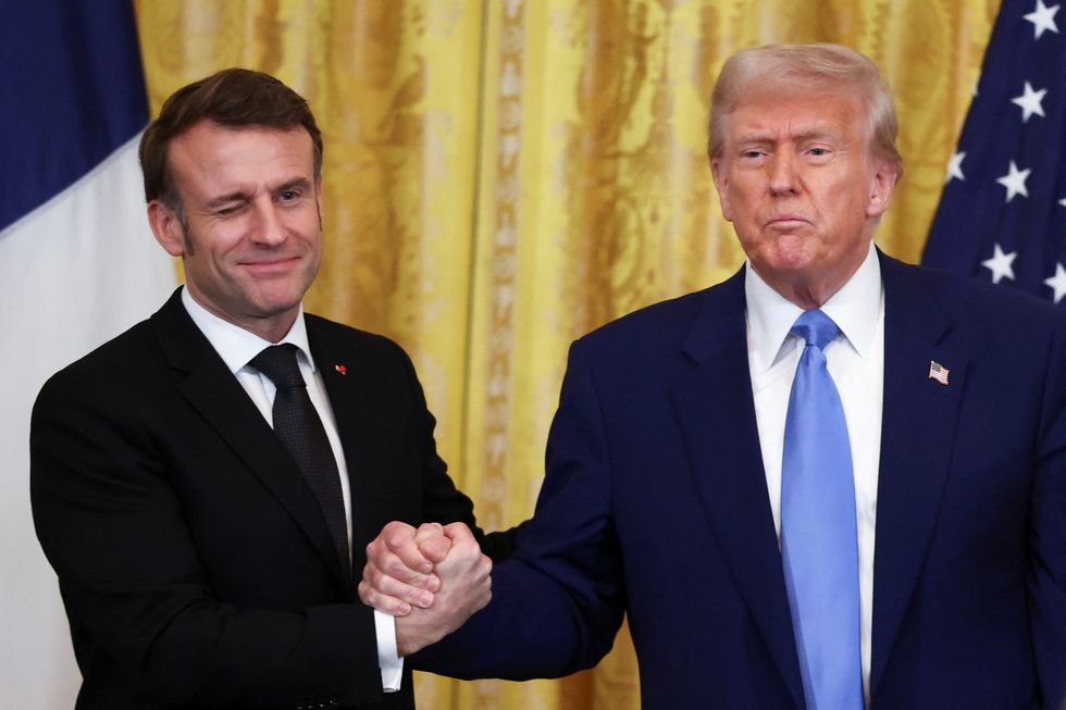 u200bDonald Trump and French President Emmanuel Macron