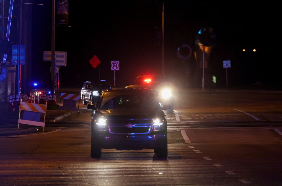 u200bDonald Trump's motorcade arrives in West Palm Beach, Florida