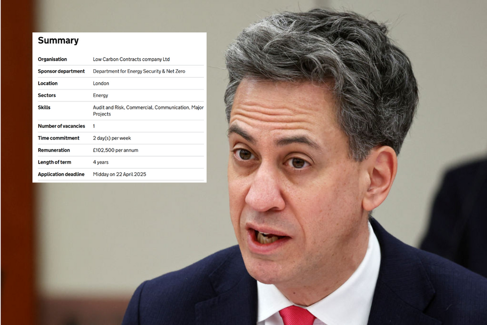 u200bEd Miliband's department is recruiting for the job