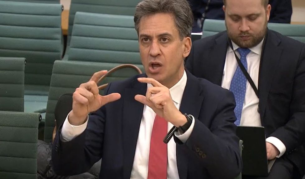 u200bEnergy Secretary Ed Miliband answering questions at Environmental Audit Committee