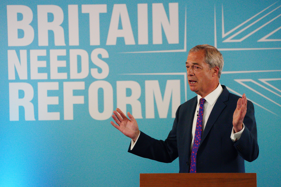 \u200bFarage speaking at the launch of the Party's 