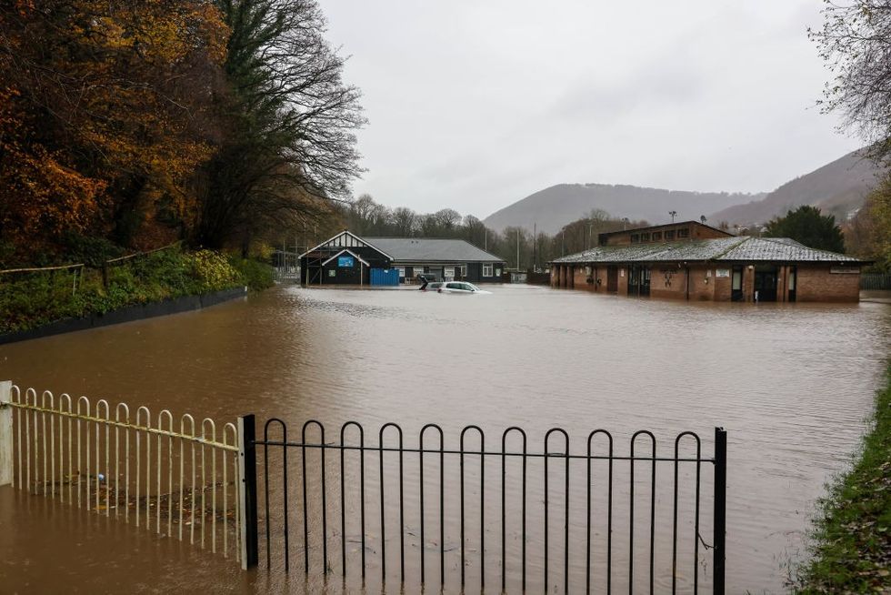 \u200bFlooding at Cross Keys Rugby Club in Newport