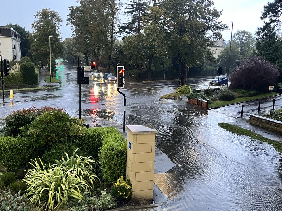 u200bFlooding in Cheltenham, Gloucestershire, near Lansdown Road