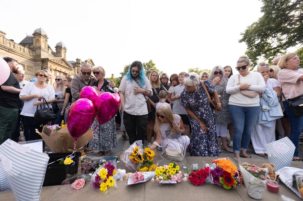 u200bFLoral Tributes were left in Southport