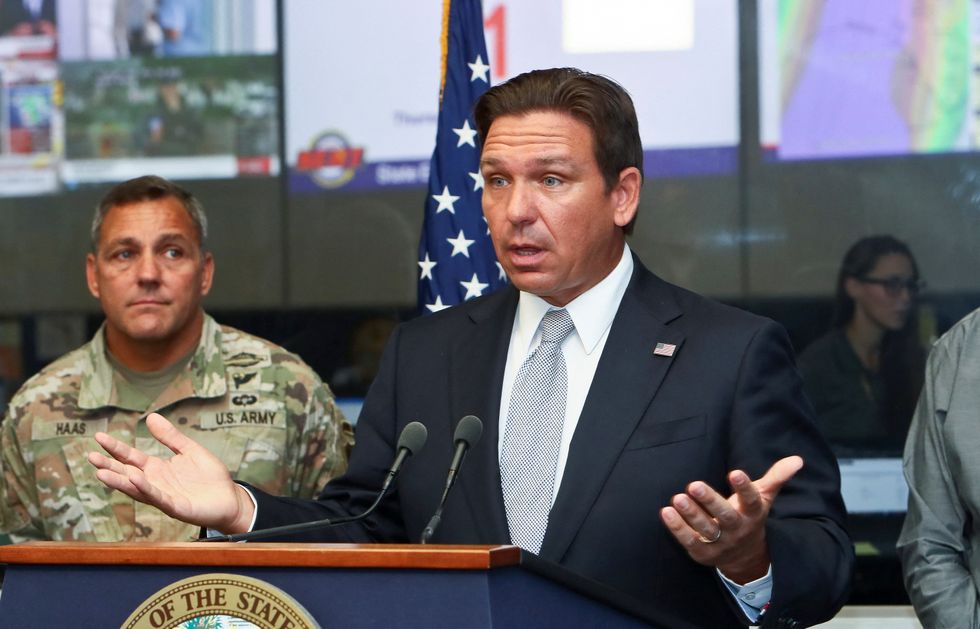 \u200bFlorida Governor Ron DeSantis speaks about Hurricane Helene