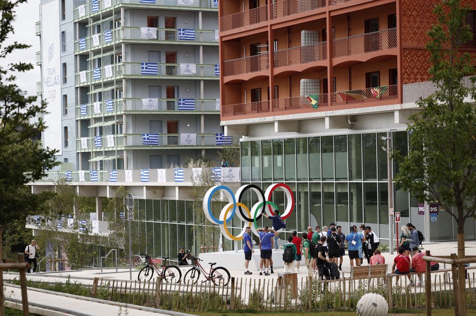 u200bGeneral view of athletes in the Olympic village, ahead of the Paris 2024 Olympics