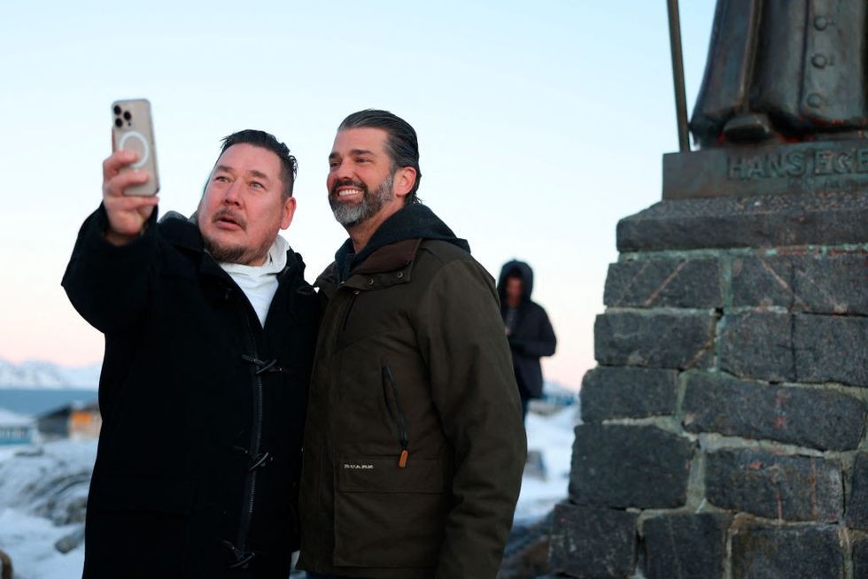 u200bGreenland residents taking selfies with Donald Trump Jr