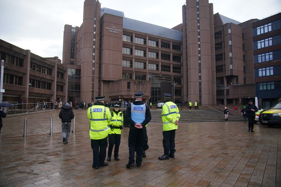 u200bHeavy police presence outside Liverpool Crown Court ahead of Rudakubana's trial