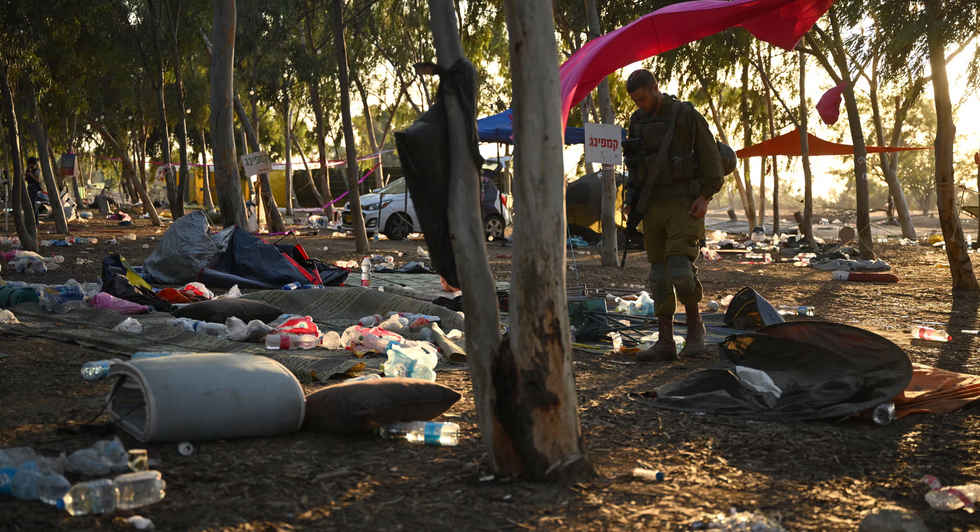 u200bIDF soldier surveys the aftermath of Nova