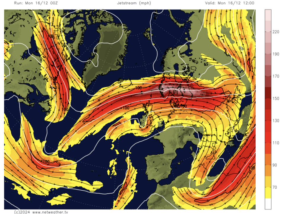 u200bJet stream sits right over the UK