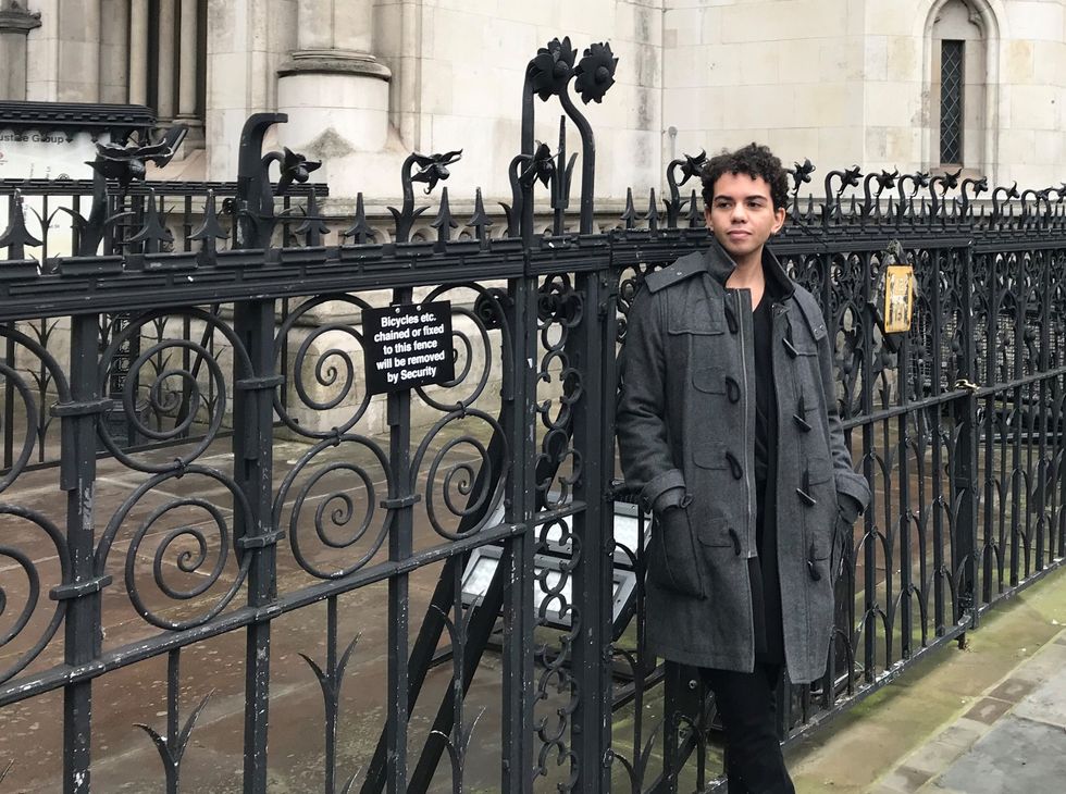 u200bKeira Bell outside the Royal Courts of Justice in central London