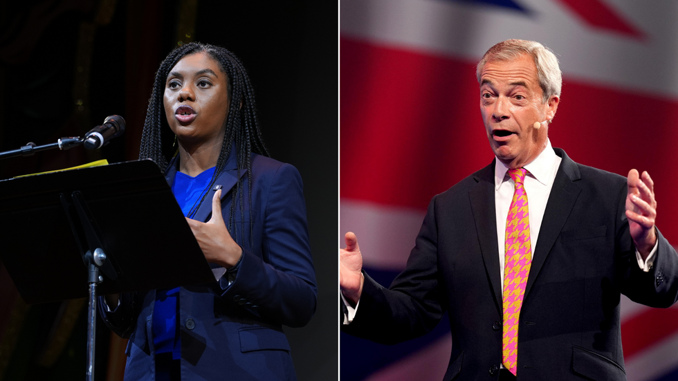 u200bKemi Badenoch and Nigel Farage are embroiled in a feud