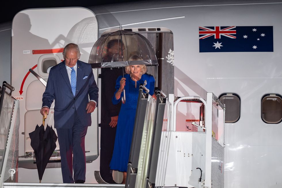 u200bKing Charles and Queen Camilla arrive in Australia