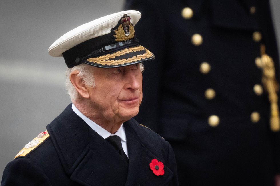 \u200bKing Charles III at the Cenotaph