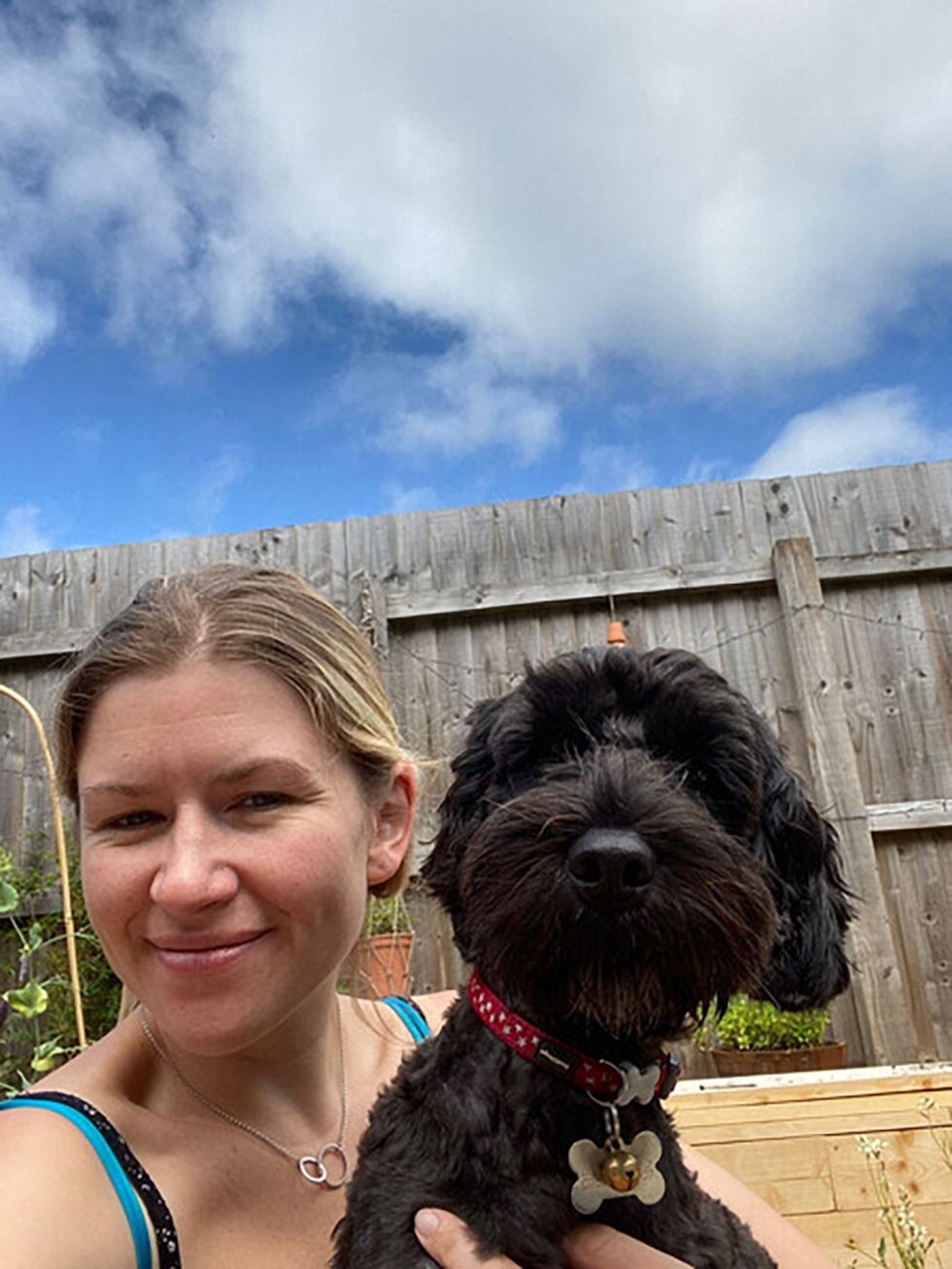 u200bLaura Kinally with her six-year-old Cockapoo Lola