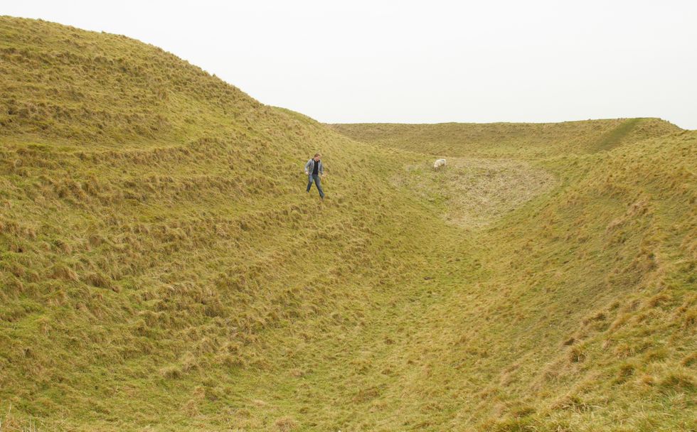 \u200bMaiden Castle near Dorchester, Dorset is the largest and most complex Iron Age hillfort