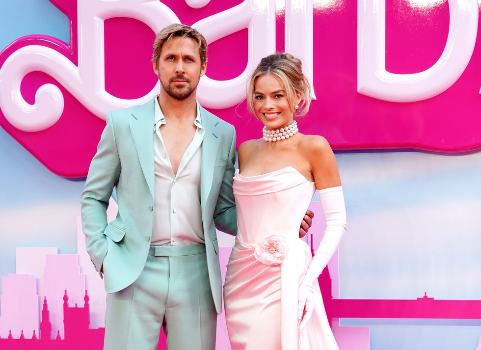 u200bMargot Robbie with Barbie co-star Ryan Gosling at the Barbie premiere