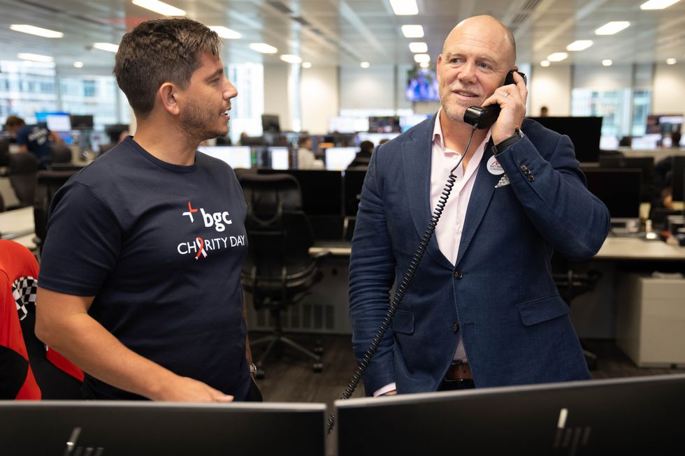 u200bMike Tindall during the BGC annual charity day at Canary Wharf in London,