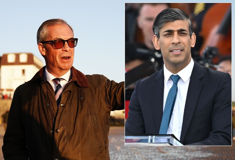 u200bNigel Farage/Rishi Sunak